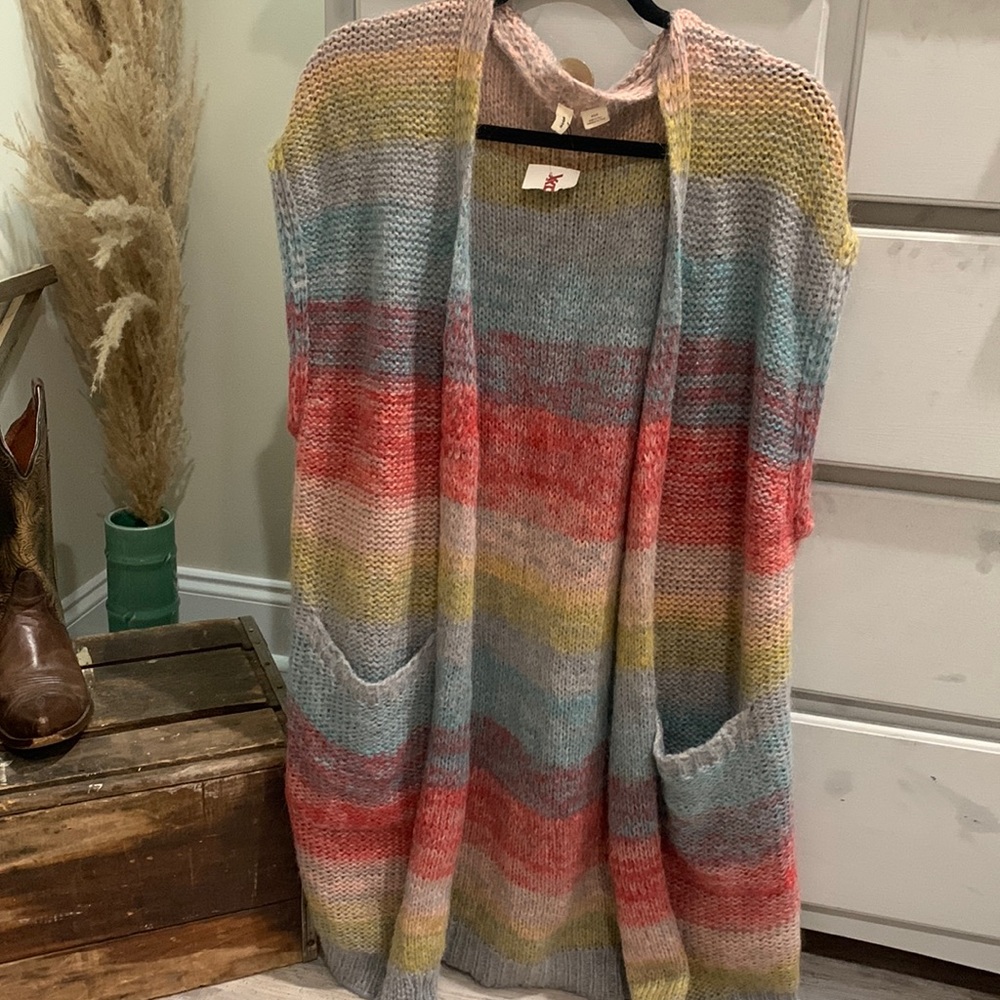Short sleeve cardigan